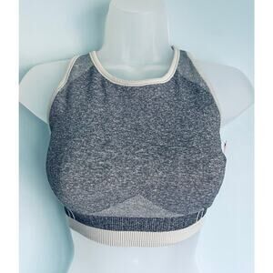 Spanx Seamless Sports Bra Gray Medium NWT